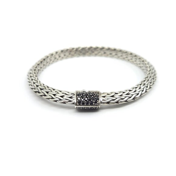 John Hardy Classic Chain Tiga Sapphire Chain Bracelet 6mm 7.25" - Picture 2 of 16